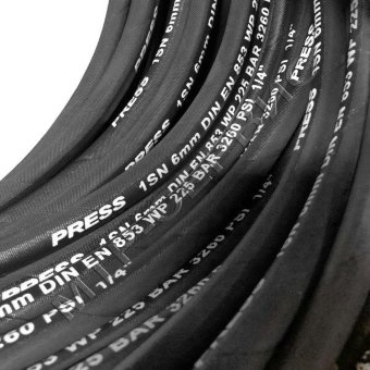 Рукав 1SN DN20 DIN EN 853 WP 105 BAR 1500 PSI 3/4" (отрезки по 10м) Рукав 1SN DN20 DIN EN 853 WP 105 BAR 1500 PSI 3/4" (отрезки по 10м)